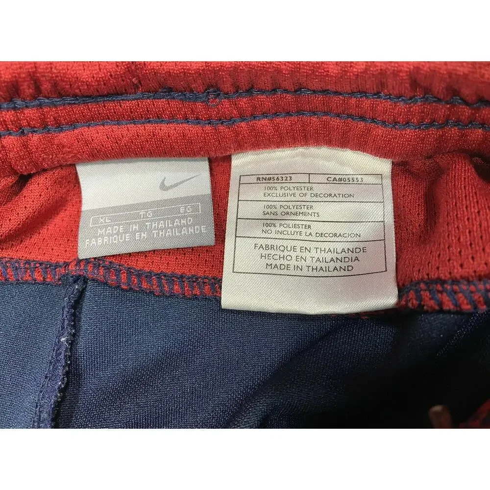 Nike Shorts Mens XL Athletic Basketball Shorts Navy Blue Red